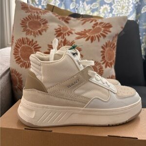 Gant White and Cream High-Top Sneakers